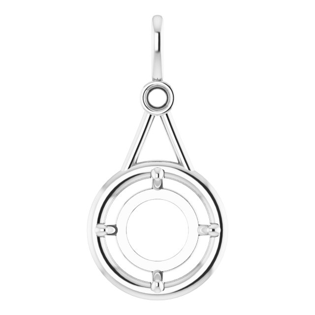 Accented Bezel-Style Pendant