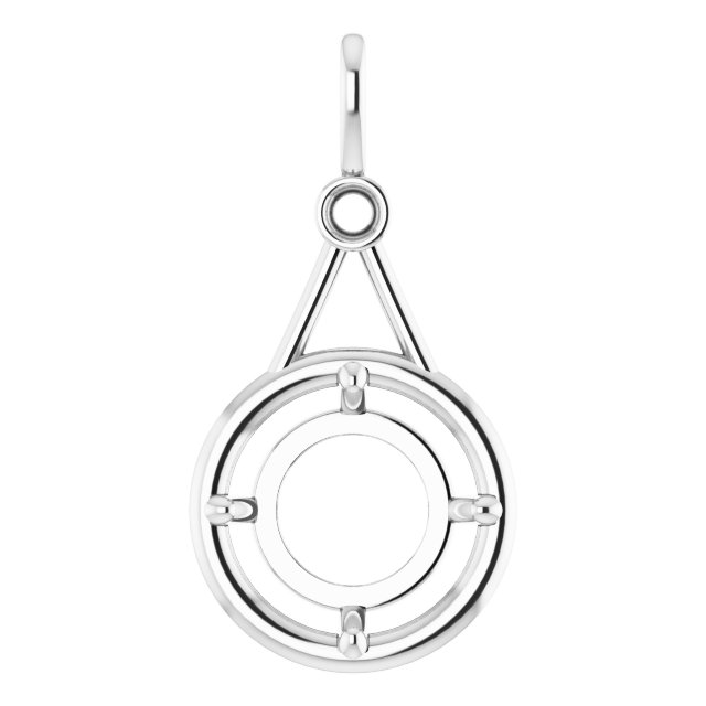 Accented Bezel-Style Pendant