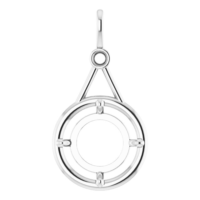 Accented Bezel-Style Pendant