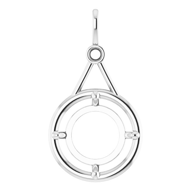 Accented Bezel-Style Pendant