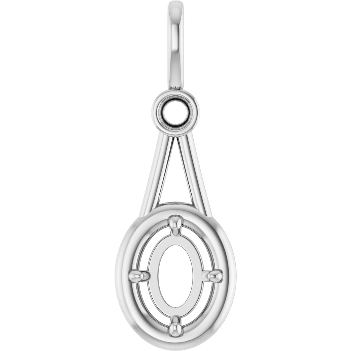 Accented Bezel-Style Pendant