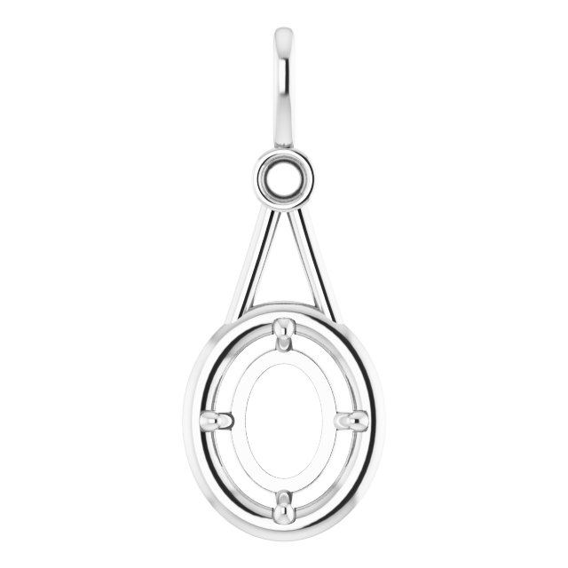Accented Bezel-Style Pendant