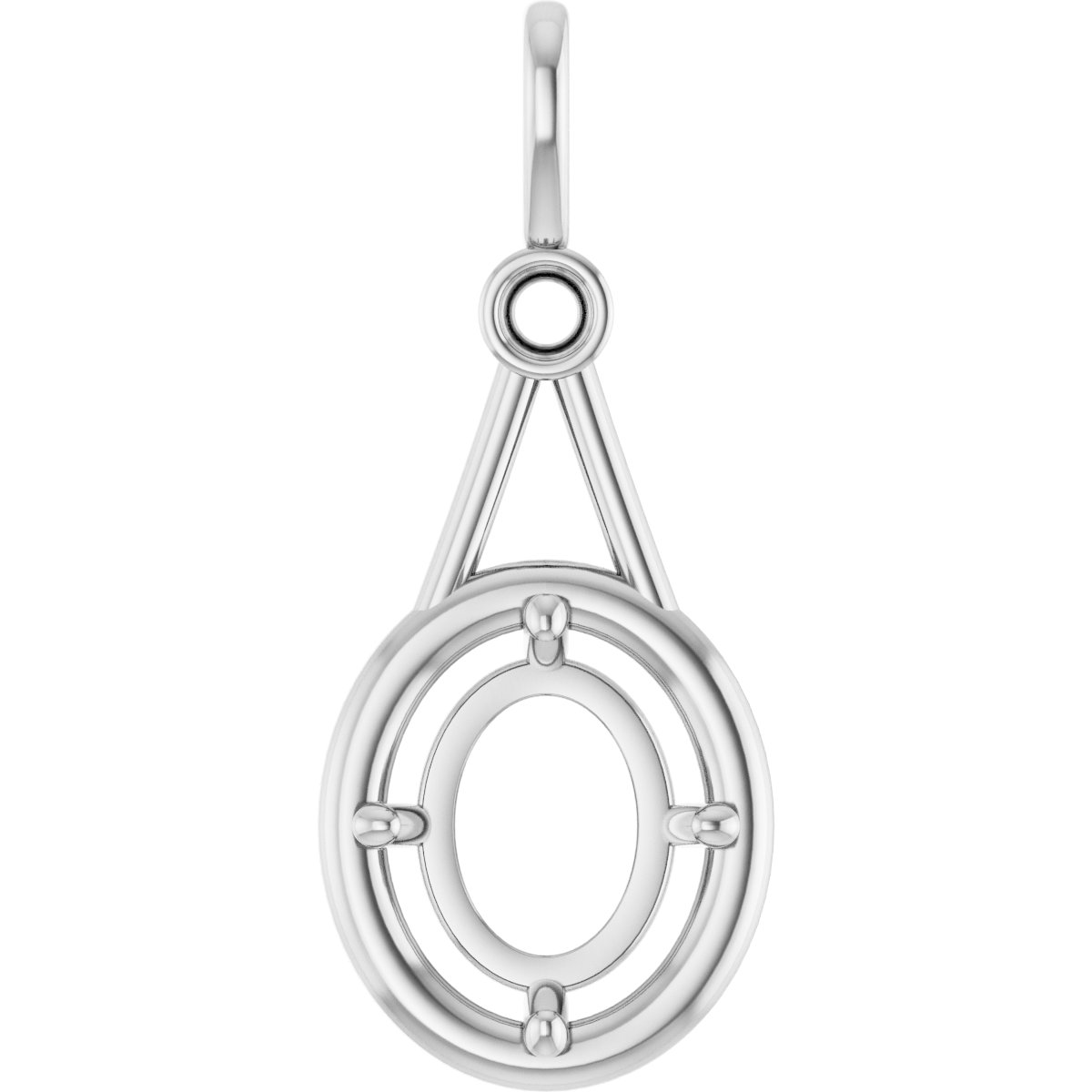 Accented Bezel-Style Pendant