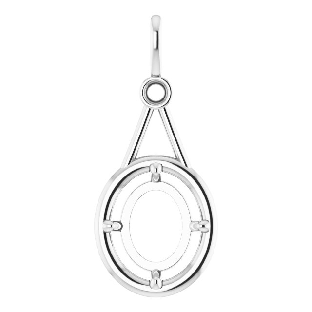 Accented Bezel-Style Pendant