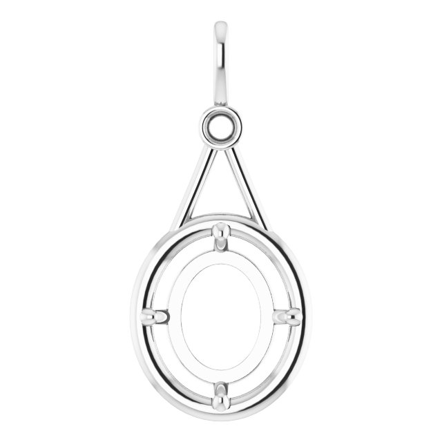Accented Bezel-Style Pendant