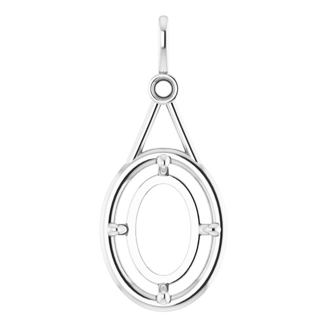 Accented Bezel-Style Pendant