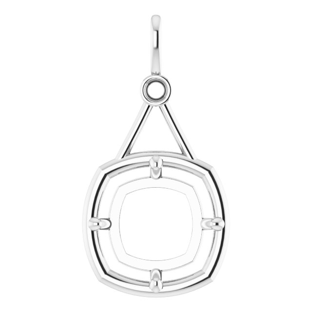 Accented Bezel-Style Pendant