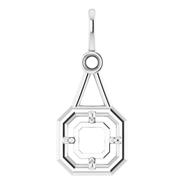 Accented Bezel-Style Pendant
