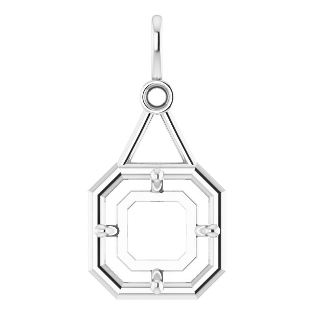 Accented Bezel-Style Pendant