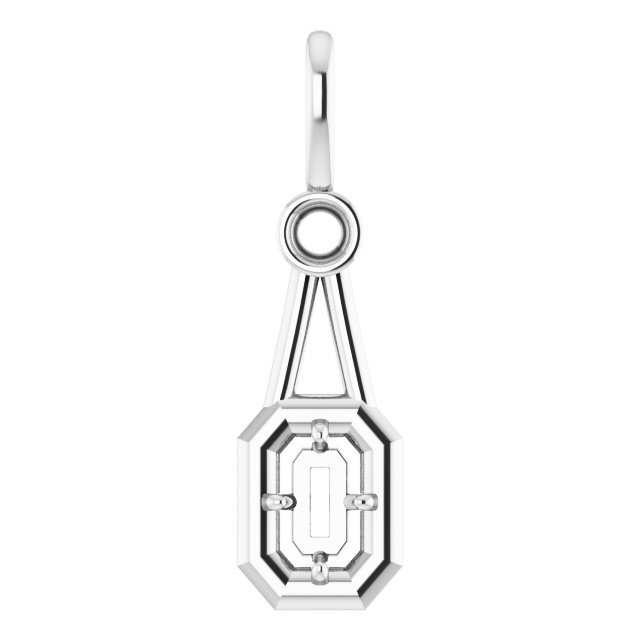 Accented Bezel-Style Pendant