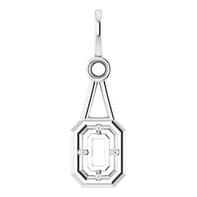 Accented Bezel-Style Pendant