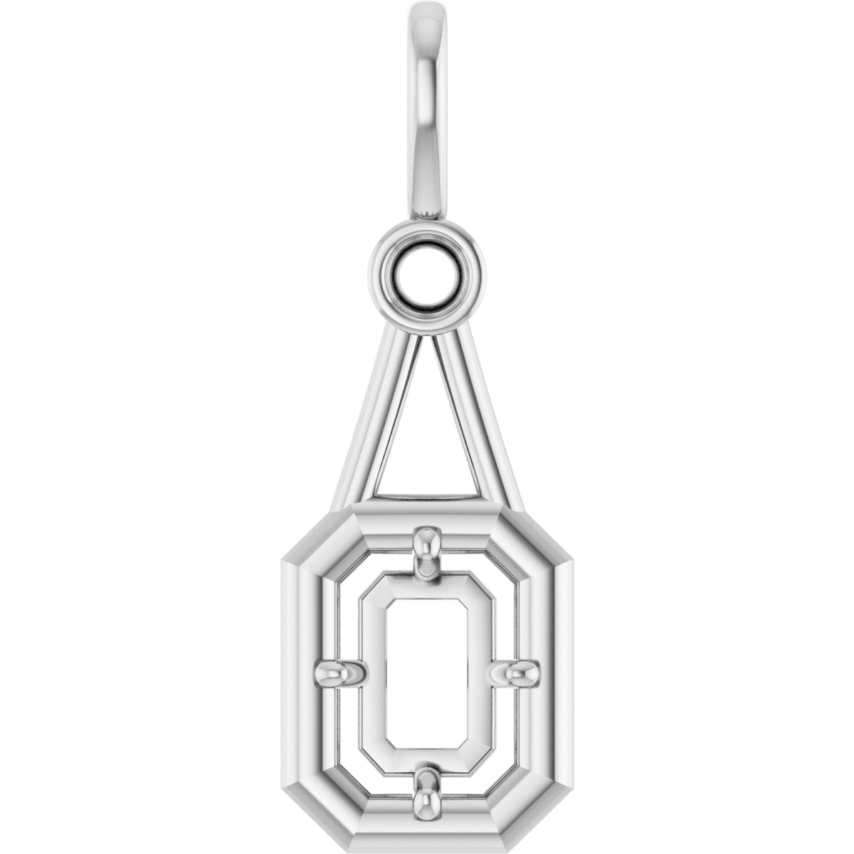 Accented Bezel-Style Pendant