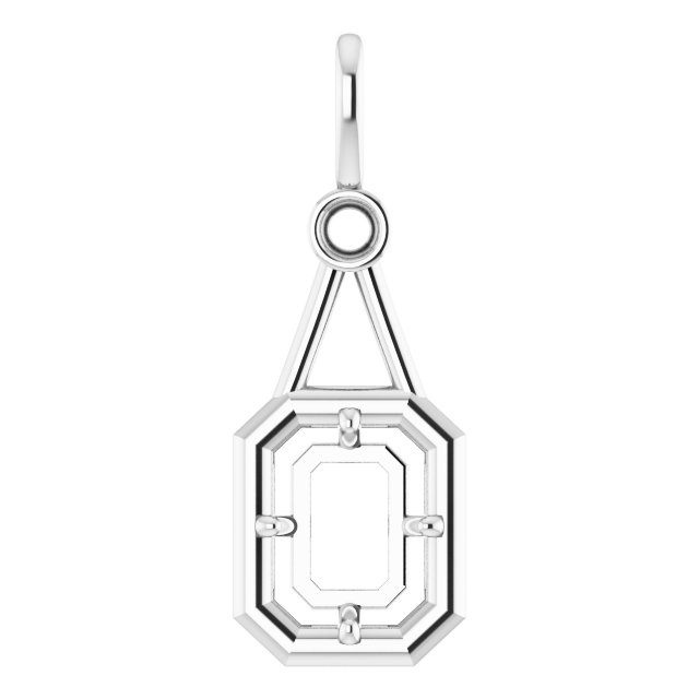 Accented Bezel-Style Pendant