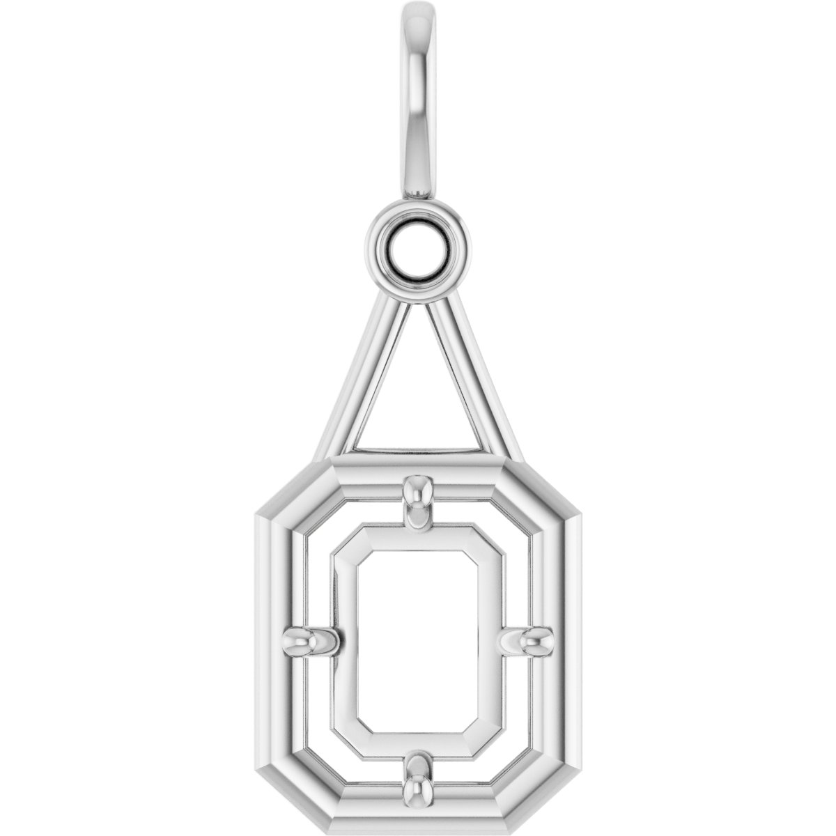 Accented Bezel-Style Pendant