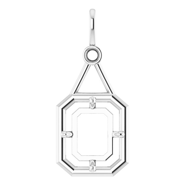 Accented Bezel-Style Pendant