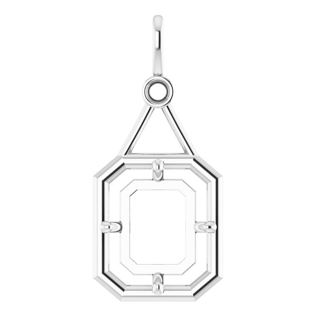 Accented Bezel-Style Pendant