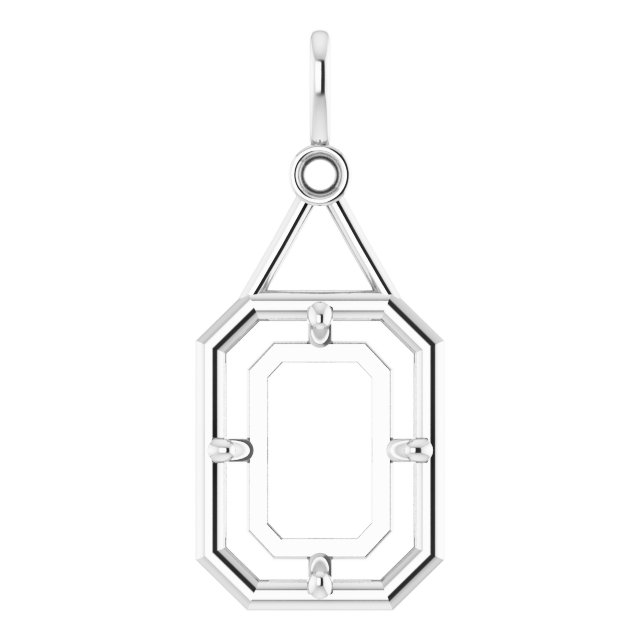 Accented Bezel-Style Pendant