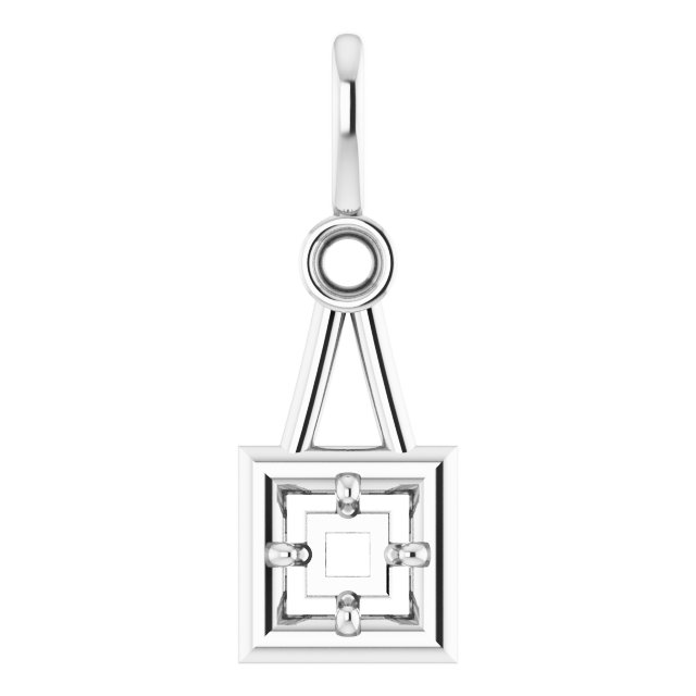 Accented Bezel-Style Pendant