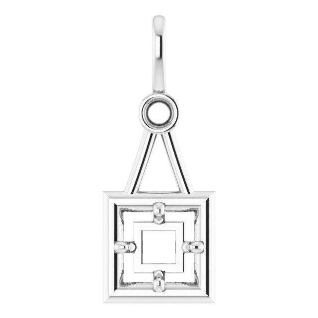 Accented Bezel-Style Pendant