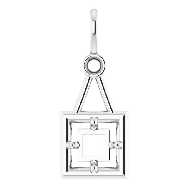 Accented Bezel-Style Pendant