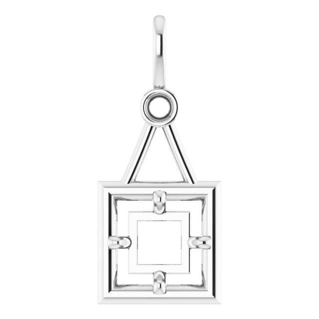 Accented Bezel-Style Pendant