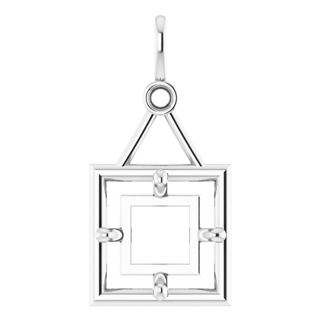 Accented Bezel-Style Pendant