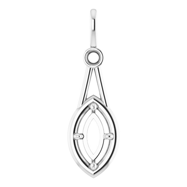 Accented Bezel-Style Pendant