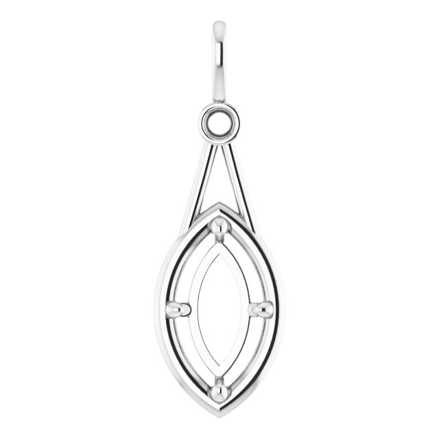 Accented Bezel-Style Pendant