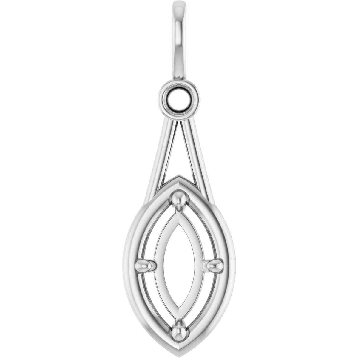 Accented Bezel-Style Pendant