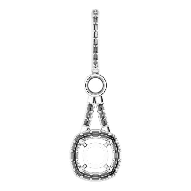 Accented Halo-Style Pendant