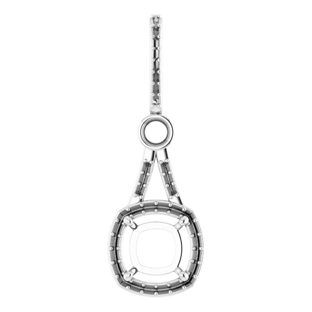 Accented Halo-Style Pendant