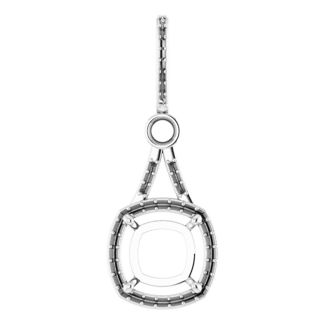 Accented Halo-Style Pendant
