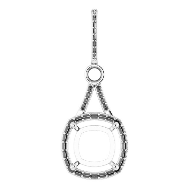 Accented Halo-Style Pendant