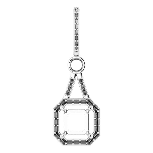 Accented Halo-Style Pendant
