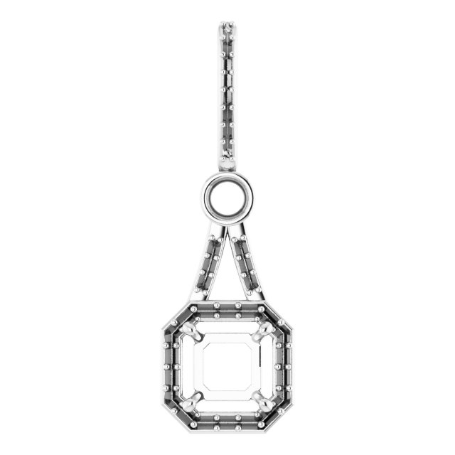 Accented Halo-Style Pendant