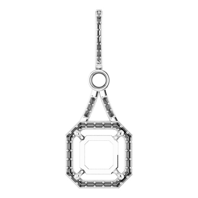 Accented Halo-Style Pendant