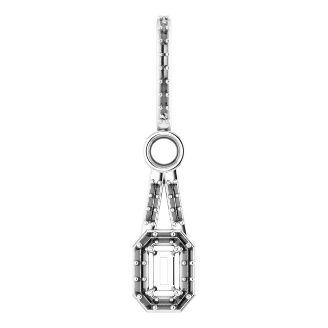 Accented Halo-Style Pendant