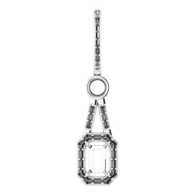 Accented Halo-Style Pendant