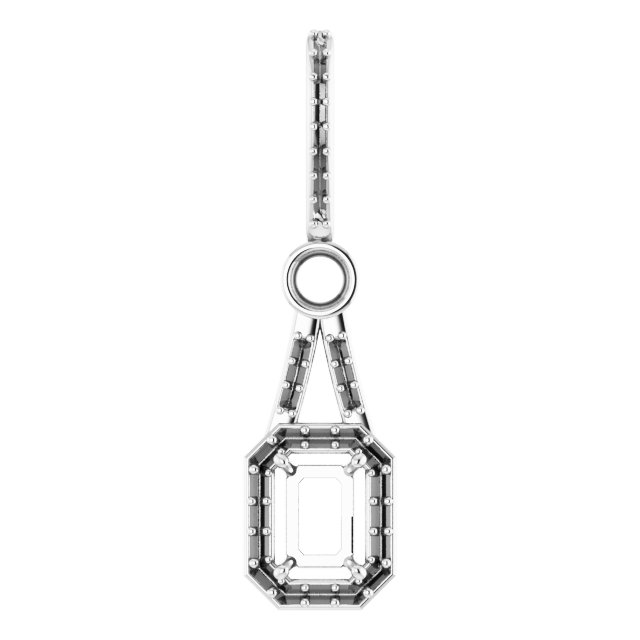 Accented Halo-Style Pendant