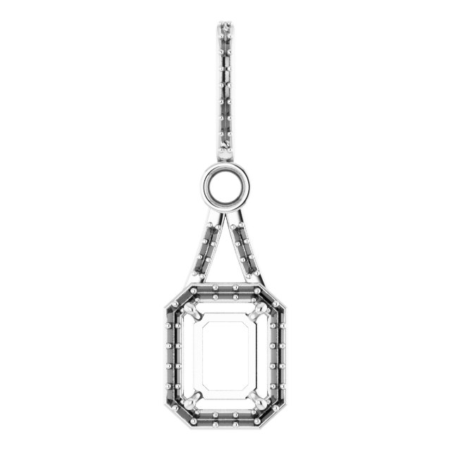 Accented Halo-Style Pendant