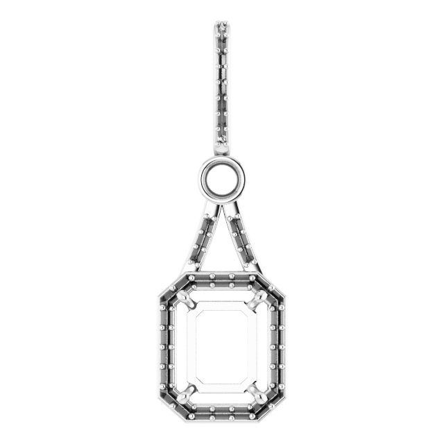 Accented Halo-Style Pendant