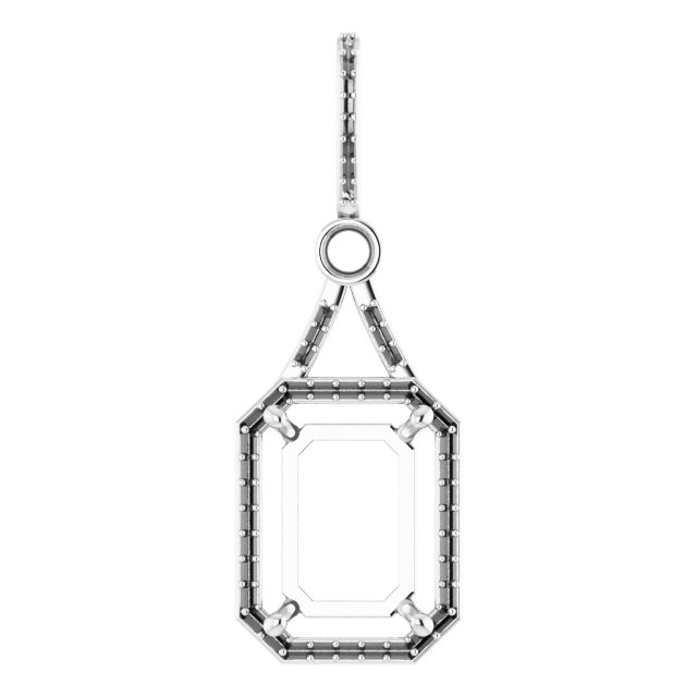 Accented Halo-Style Pendant
