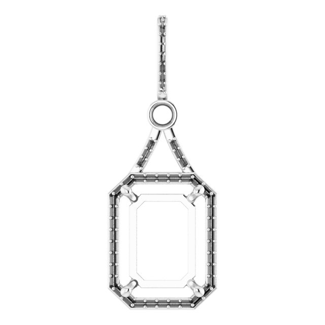 Accented Halo-Style Pendant
