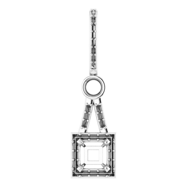 Accented Halo-Style Pendant