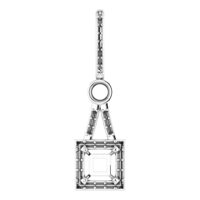 Accented Halo-Style Pendant