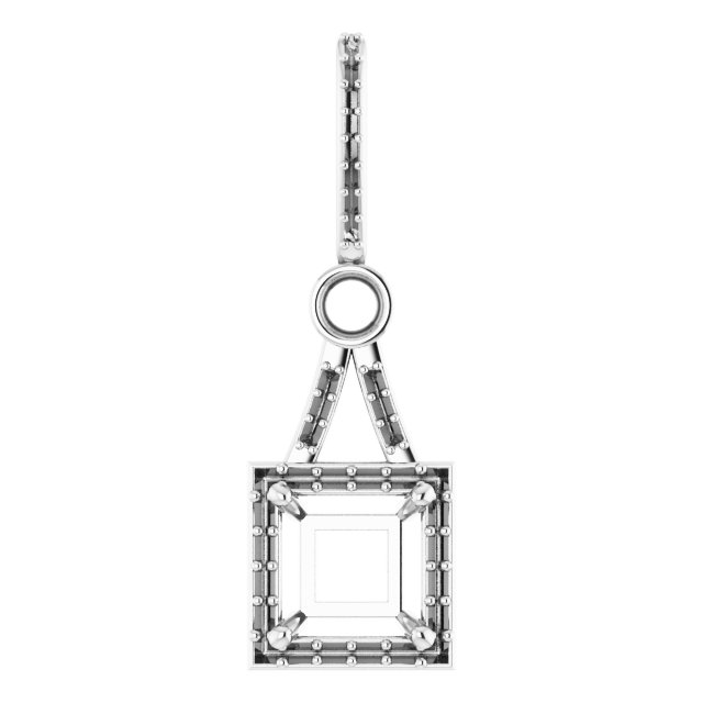 Accented Halo-Style Pendant