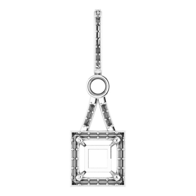 Accented Halo-Style Pendant