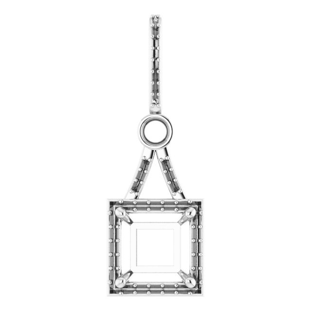Accented Halo-Style Pendant