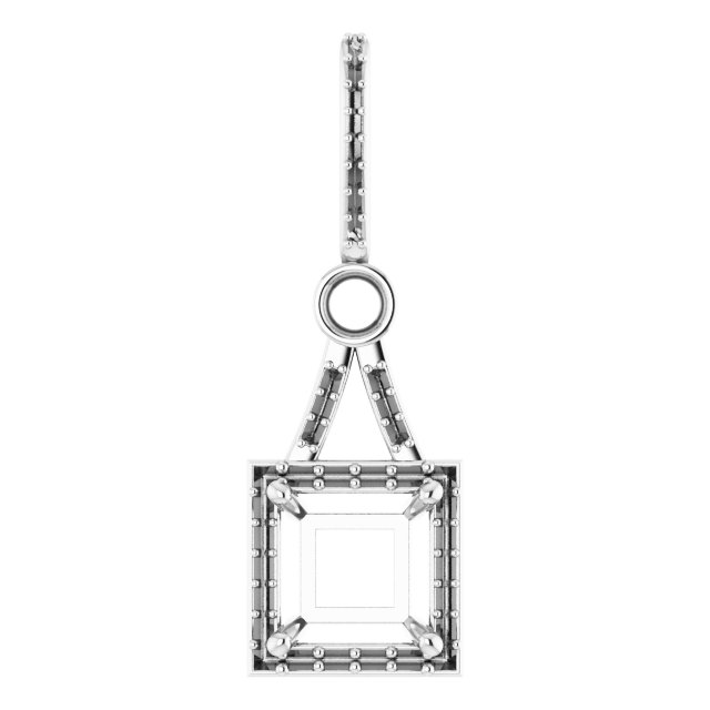 Accented Halo-Style Pendant