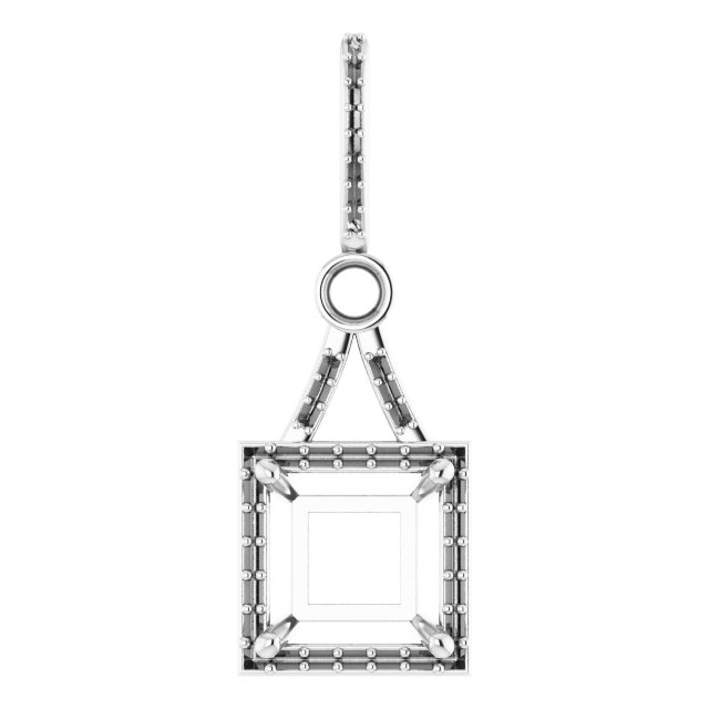 Accented Halo-Style Pendant